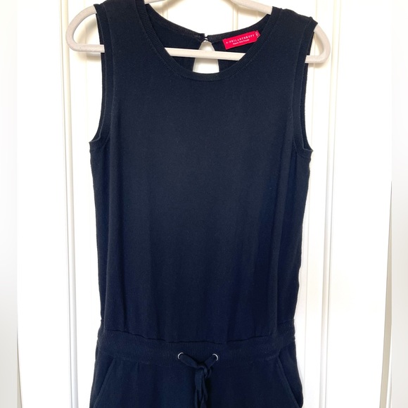 n:PHILANTHROPY Black Sleeveless Knit Jumpsuit - Picture 3 of 10